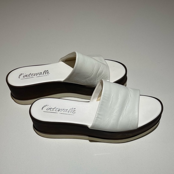 L’intervalle Real leather platform sandales - Picture 3 of 5